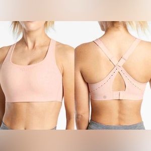 Athleta Phenomena High Impact Sports Bra in Pale Pink 34 D